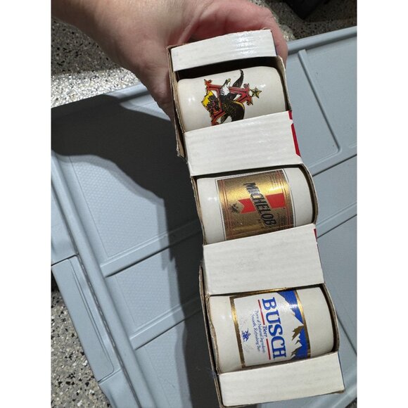🍺 Anheuser-Busch Six Pack Minis – Mini Beer Steins – Brand New! - Picture 5 of 6